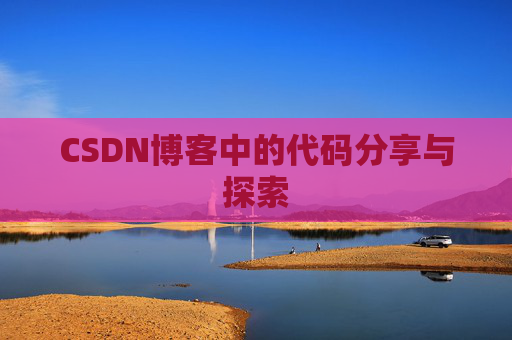 CSDN博客中的代码分享与探索